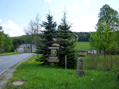 Meilenstein in Tannenberg - Geyer